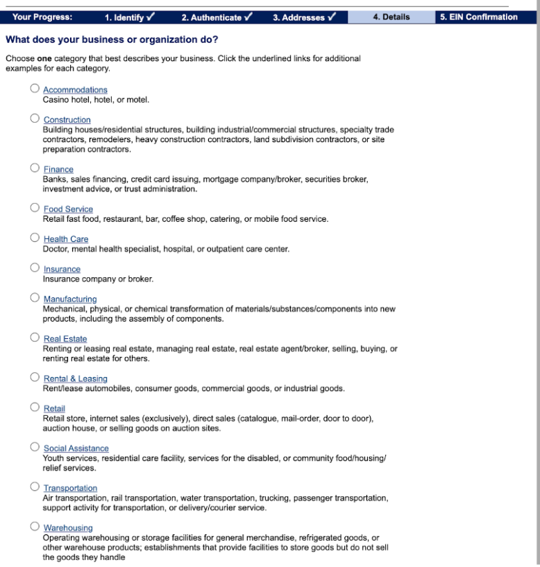 EIN Assistance Page 2