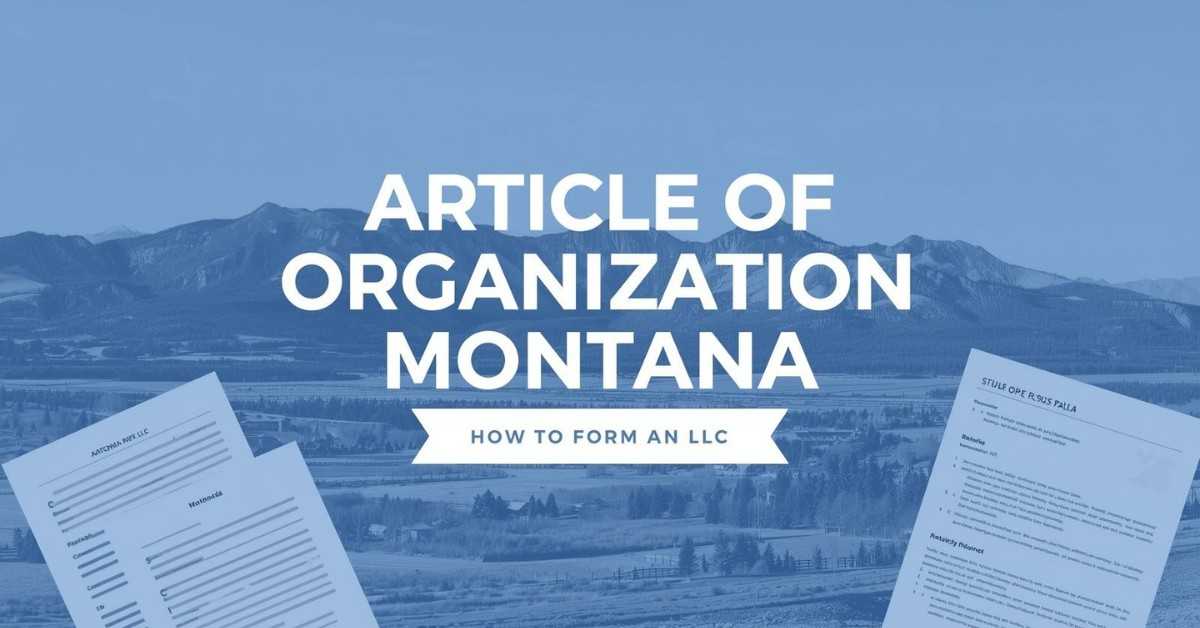 Articles of Organization Montana