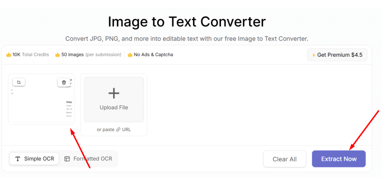 image to text
