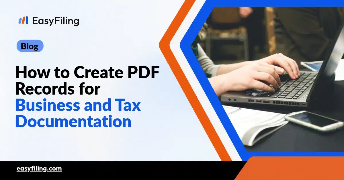 PDF records for business and tax documentation